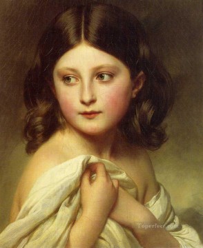 フランツ・クサヴァー・ウィンターハルター Painting - シャーロット王女と呼ばれる少女の王室肖像画 フランツ・クサーヴァー・ウィンターハルター